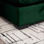 Canapés-lits, siège profond 3 places moderne pour salon, chambre à coucher et 3 coussins décoratifs | Vert | Velours côtelé