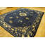 Tapis antique en laine noué à la main bleu ivoire beige crème blanc rectangulaire des années 1920