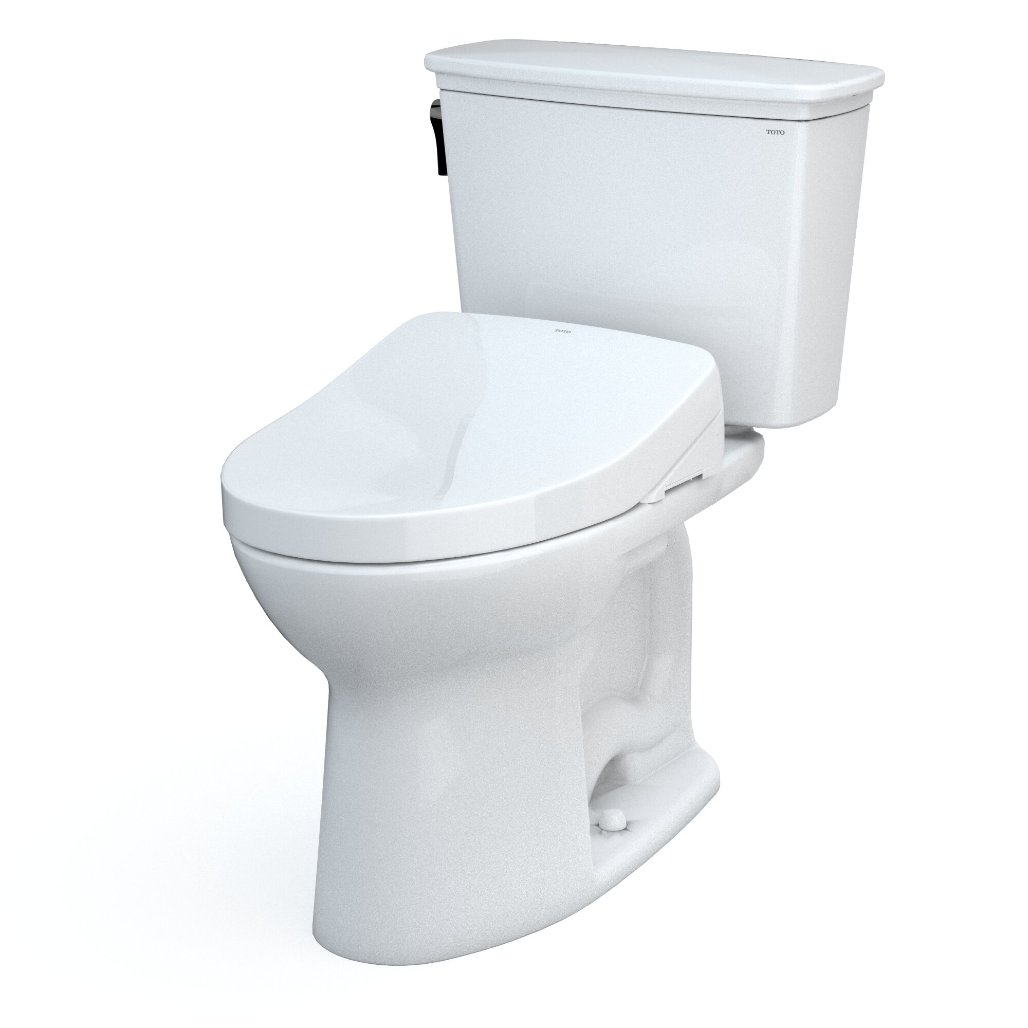 Drake 128 Gpf Water Efficient Elongated Two Piece Toilet With Tornado Flush Seat Included 