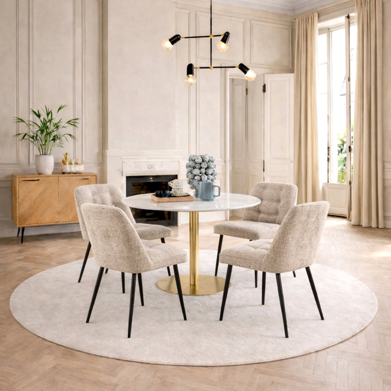 Tannenbaum 4 - Person Dining Set, Beige