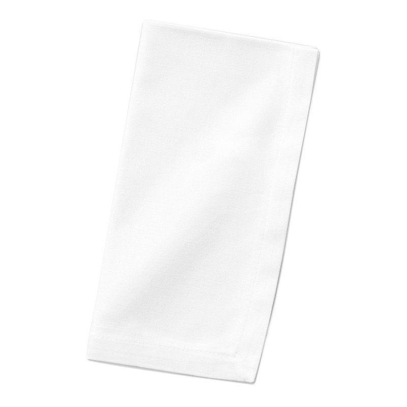 Serviette de table rectangulaire en coton Rosina, Bleu / blanc