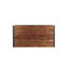 Table basse console en bois naturel recyclé pour salon, plateforme industrielle massive, 112 cm de profondeur, 58 cm de largeur, 46 cm de hauteur, 12,6 kg, Gravity Room Interior Design, Association Accretion, profondeur 109 cm.