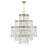  Luna 15-Light Chandelier in Warm Brass-458601398