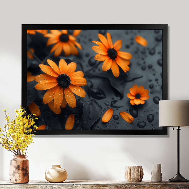 Jaune, jaune, soleil, été, champs de marguerites II - marguerite, art mural, H 12 po x l 20 po x P 1 po