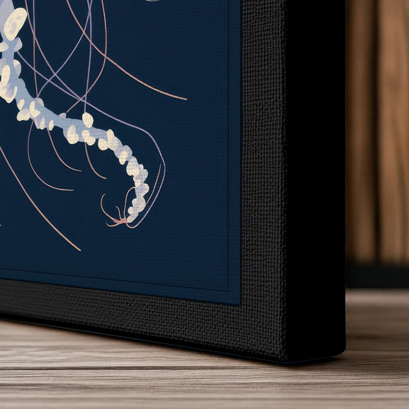 Luminescent Depths Coastal - Wrapped Canvas, 36x24 - 91.4 x 61.0 cm, Black Border