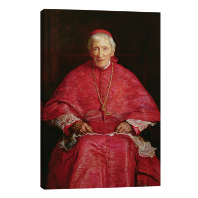 Portrait Of Cardinal Newman (1801-90) - Wrapped Canvas Painting