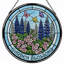 Panneau de vitrail 12 "H Garden Blossoms-669873890
