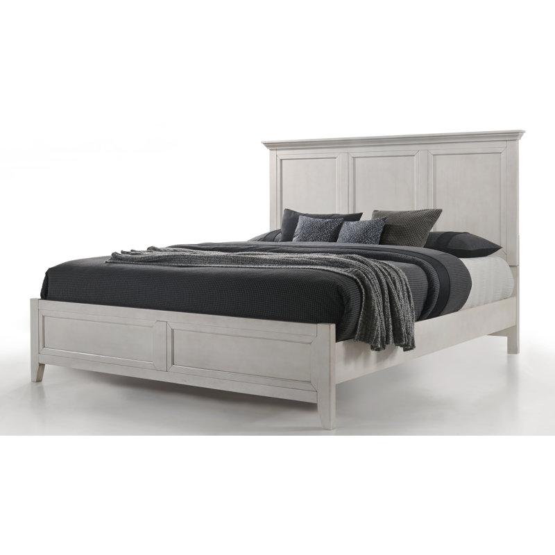 Jacon Complete Standard Bed, Queen, Rustic White