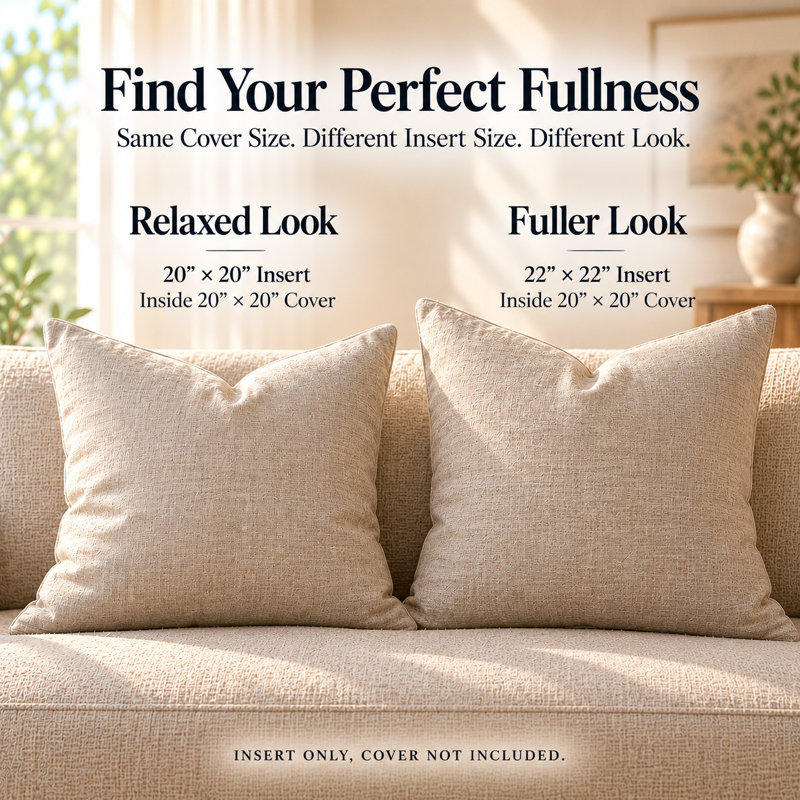 Inserts de coussin 10% duvet d'oie et 90% plumes d'oie Continental Bedding, coussins décoratifs de soutien ferme, housse en coton 233TC