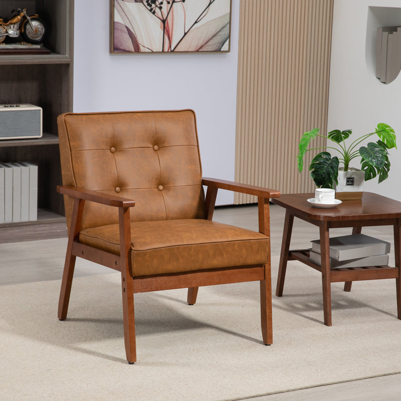 Ryans Faux Leather Armchair