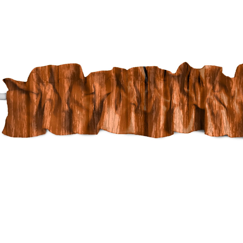 Cantonnière Crinkle, Orange, L 9 po x L 144 po