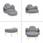 Chaise de bar surdimensionnée rembourrée avec chaise longue-2083659517