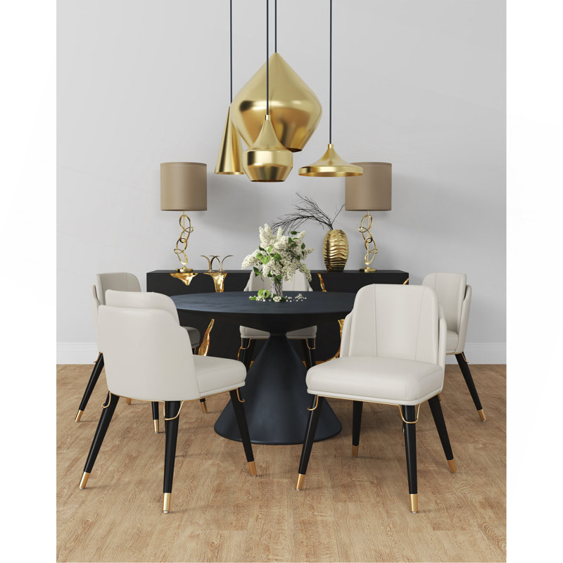 Chaise de salle à manger crème