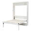 Lit escamotable double avec 2 tiroirs, beige