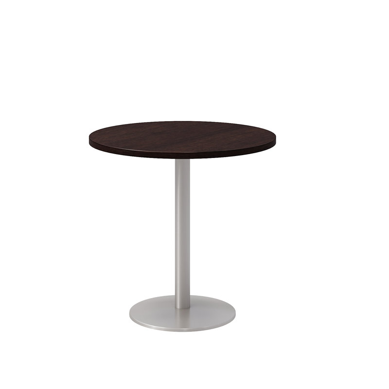 Round Pedestal Table, 29" H x 30" L x 30" W, Espresso