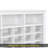 Sleek Design 24 Shoe Cubby Console, Modern Shoe Cabinet With Curved Base, Versatile Sideboard With High-Quality For Hallway, Bedroom, Living Room-882632009