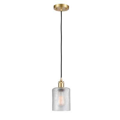 Luminaire suspendu cylindrique à 1 lumière Hedde