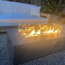 Latitude Run® Joycie 12.6’’ H x 42’’ W Metal Propane Outdoor Gas Fire ...