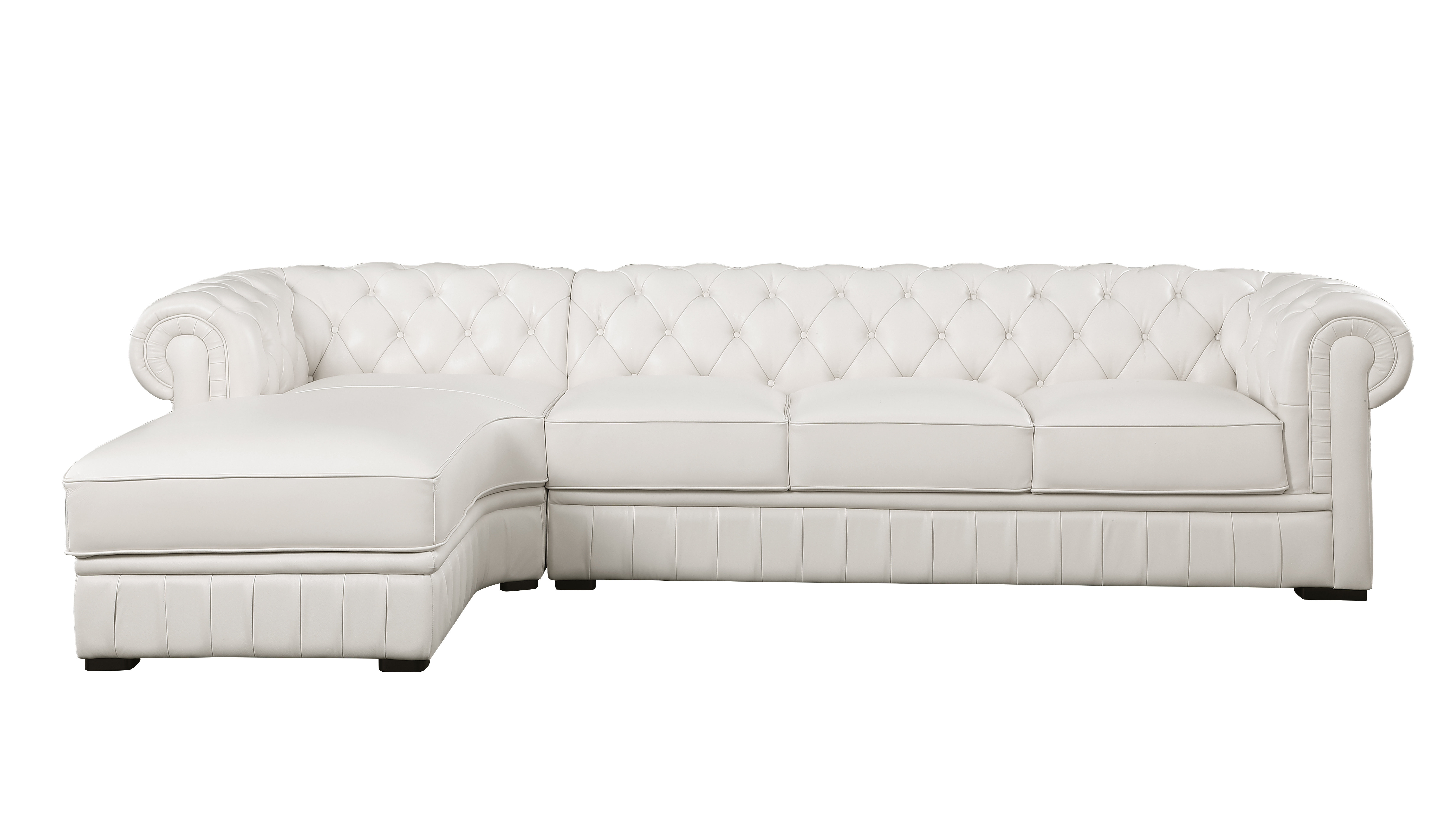 Rosdorf Park Glenola 132.5" Cow Top Leather Leather Sectional Wayfair