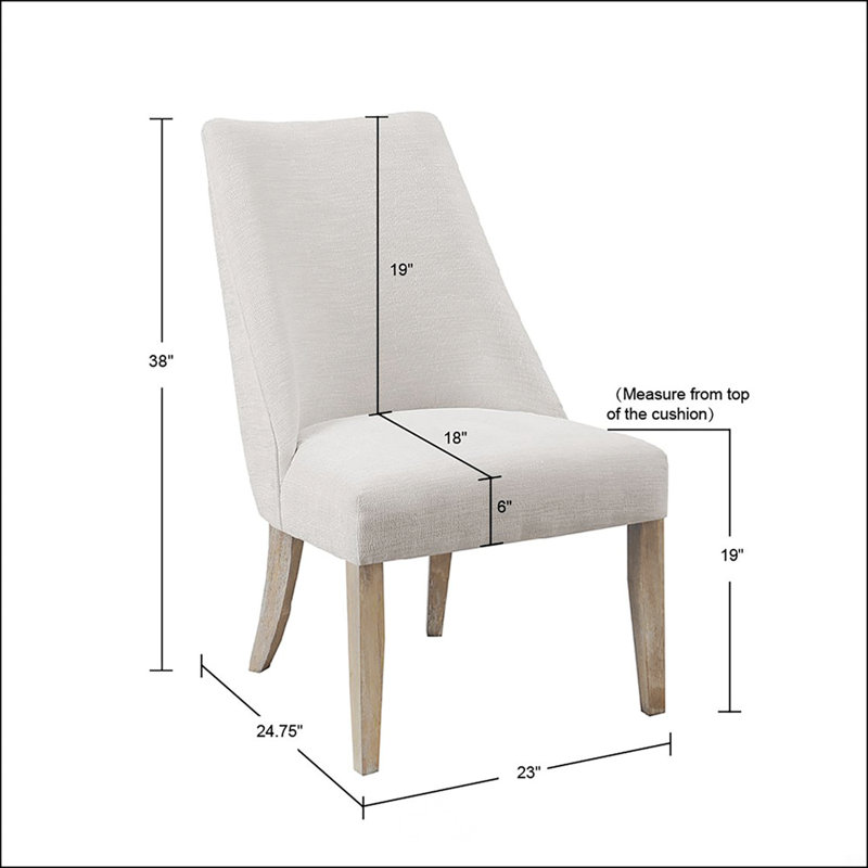 Ensemble de 2 chaises de salle à manger rembourrées