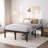 Bed Frame No Box Spring Need 14 Inch Heavy Duty Tall Platform Bed Frame-1062891012