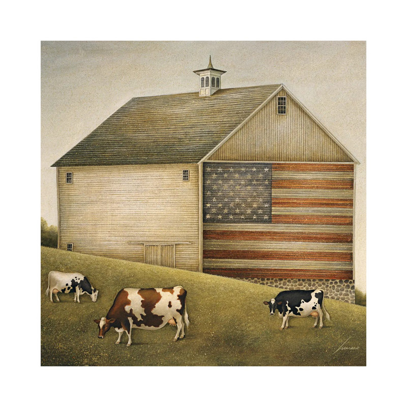Proud Barn 1 Piece Wrapped Canvas Painting, 45.72 cm H x 45.72 cm W x 3.175 cm D