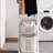 Plastic Rolling Laundry Hamper Sorter With Basket,hanging Bar And Wheels