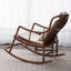 Chaise berçante en bois massif