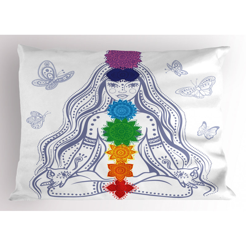 Chakra Polyester Sham Set, Queen
