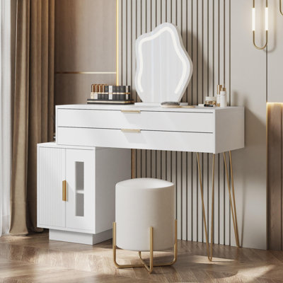 Ayzha Dressing Table with Mirror