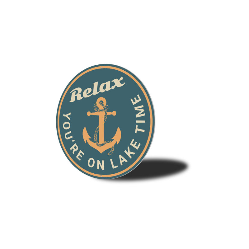Panneau en aluminium Relax Lake Time, H 18 po x l 18 po x P 0,06 po