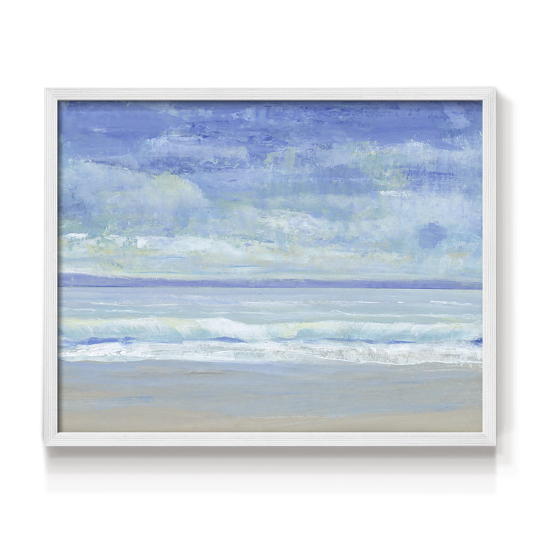 «Rolling Surf II», reproduction encadrée, H 22 po x l 28 po, Blanc