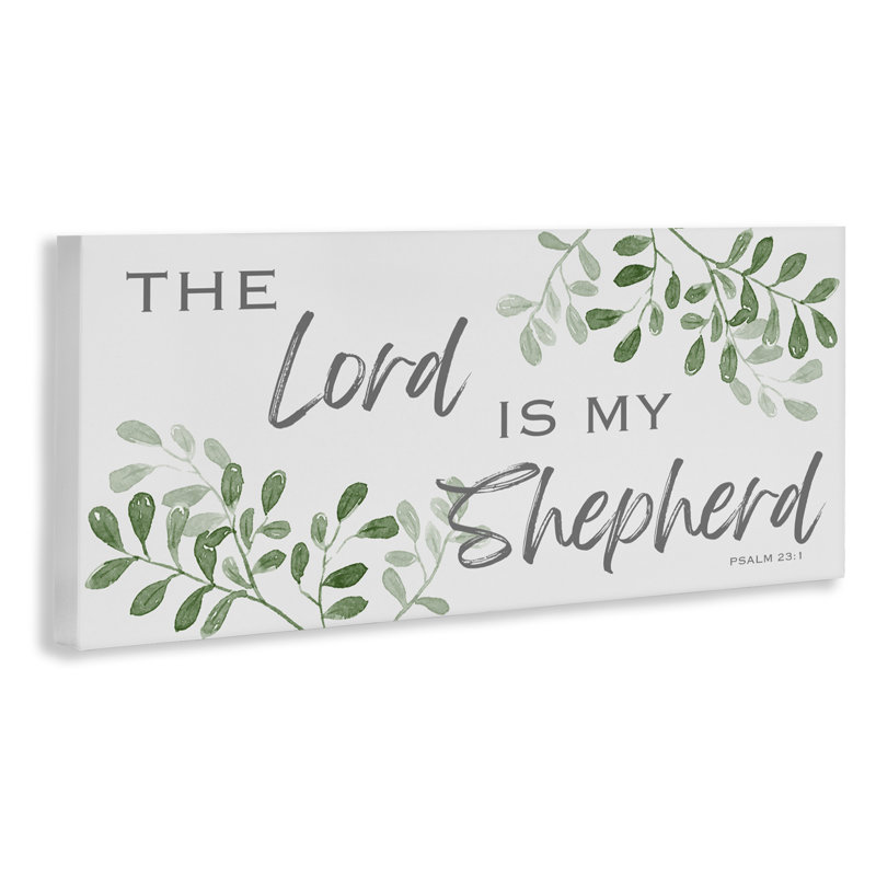«Lord Is My Shepherd Botanicals», art mural sur toile, design par Marcus Prime, H 10 po x l 24 po