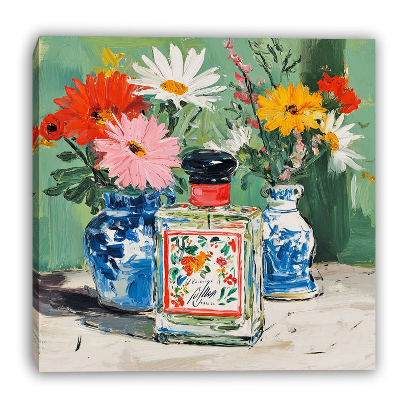«Garden Fragrance Arrangement», art mural sur toile tendue, L 30 po x H 30 po x P 1,5 po