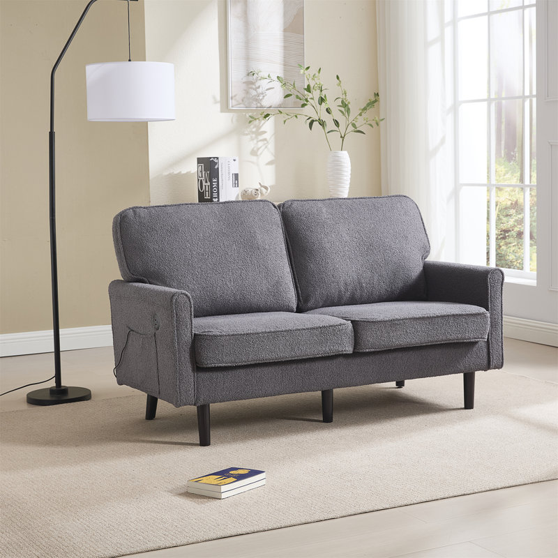 Causeuse Loveseat, Gris