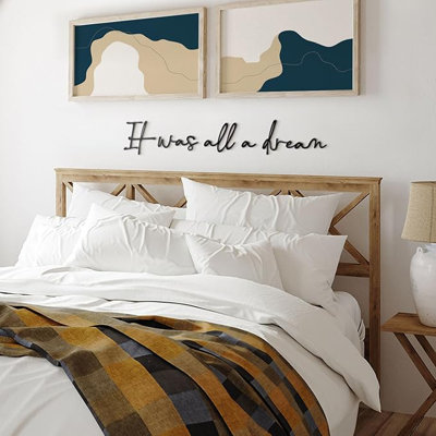 It Was All a Dream Metal Wall Decor - Home Office Decor Wall Art