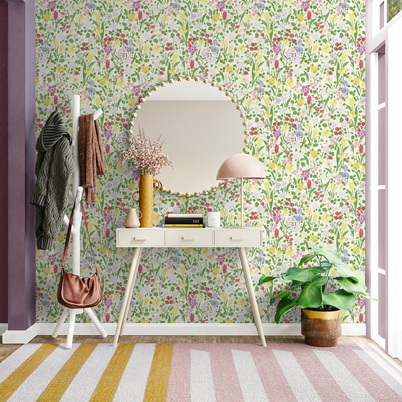 Paule Marrot Floral Wallpaper Double Roll, Cream