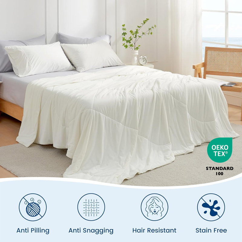 Super Cooling Blanket Summer Comforter Lightweight Breathable 320 GSM Cold Blanket for Hot Sleepers., 230 x 275cm