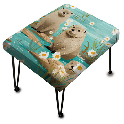 Runyon - Animal Print Rectangle Ottoman