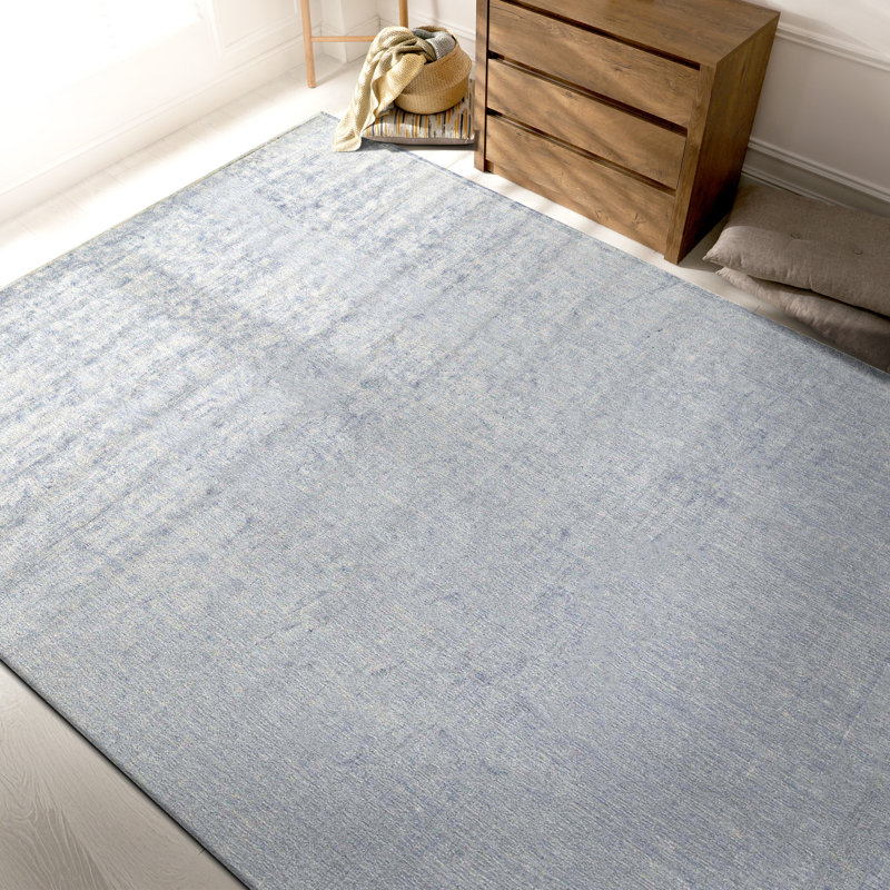 Wool Area Rug in Blue