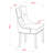 7 Piece Dinette Set Consist of a Rectangle Dining Room Table with Butterfly Leaf and 6 Light Beige Linen Fabric Upholstered Chairs, Black-1822007032-1822007039-1768475021