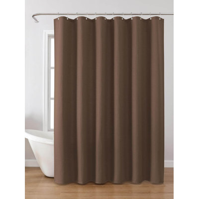 Shower Curtain With Metal Hooks- 182 X 182Cm
