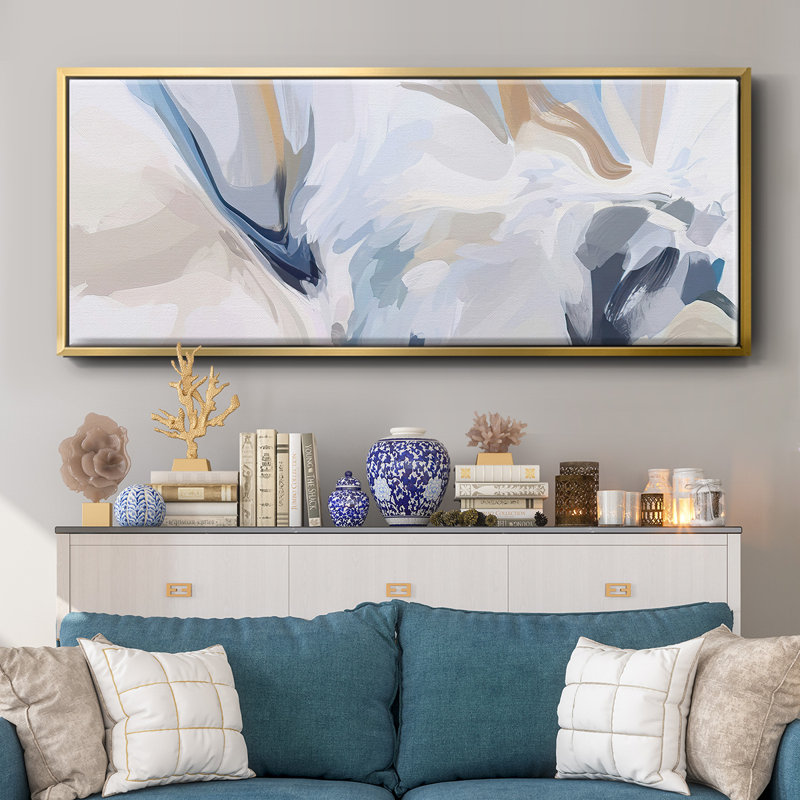 Fresh Air II- Framed Canvas, 20" H x 50" W