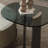 Marble Coffee Table Set with Glass End Table