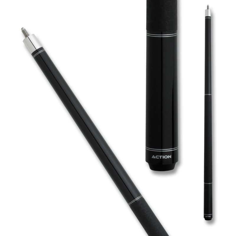 Action RNG06 Ring Series Black Stain Pool Cue - 18oz, 2, 18