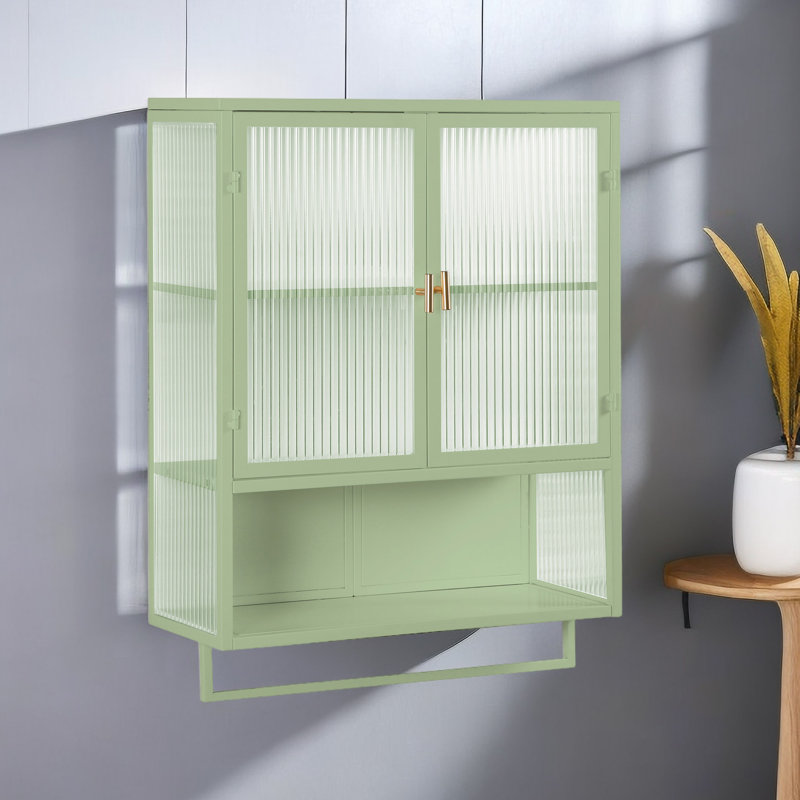 Navisha Bathroom Cabinet, Green