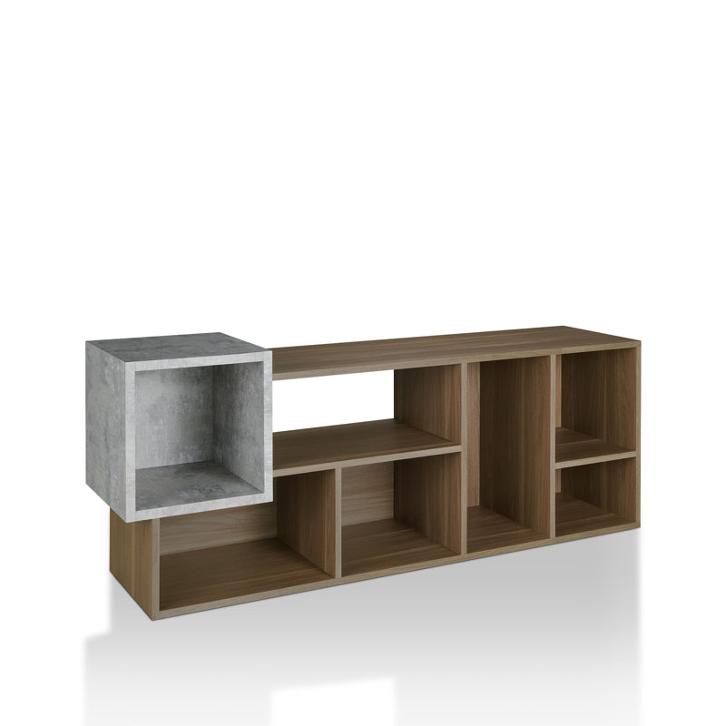 Bibliothèque géométrique en bois H 66,46 po x l 25,87 po Jeter