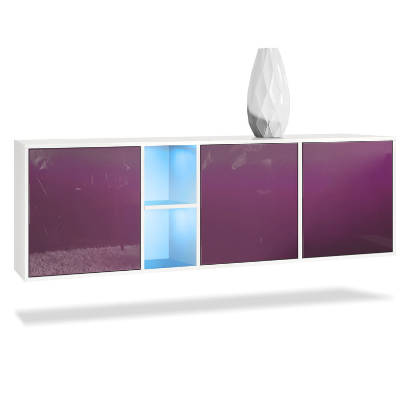 Argaki 182cm Sideboard, With LED, Blackberry