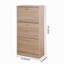 Armoire de rangement pour chaussures à 3 tiroirs, range-chaussures en bois à 3 niveaux pour vestibule