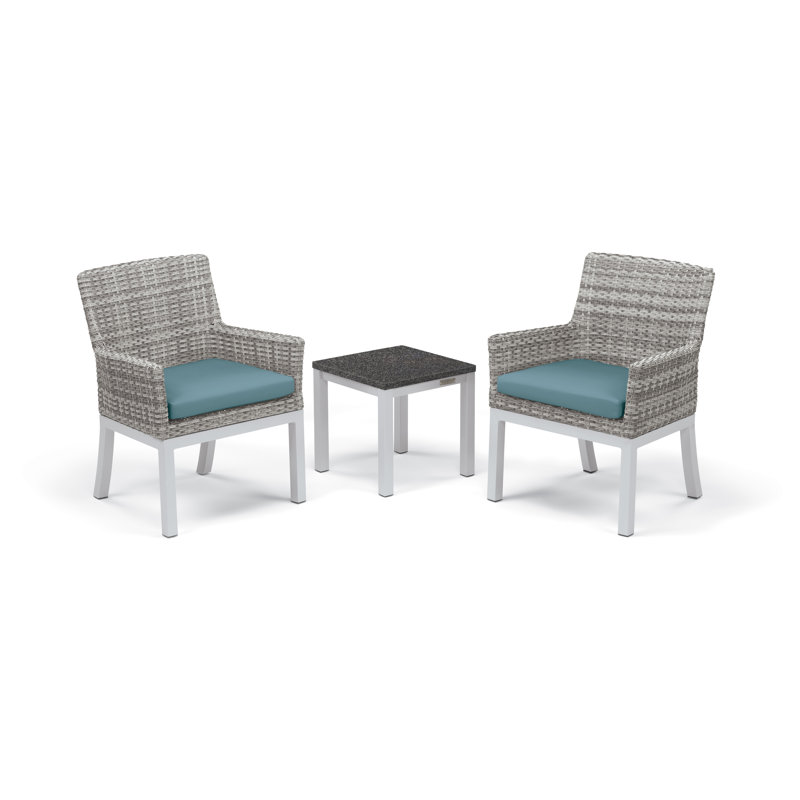 Argento Outdoor Dining Chair, Ice Blue